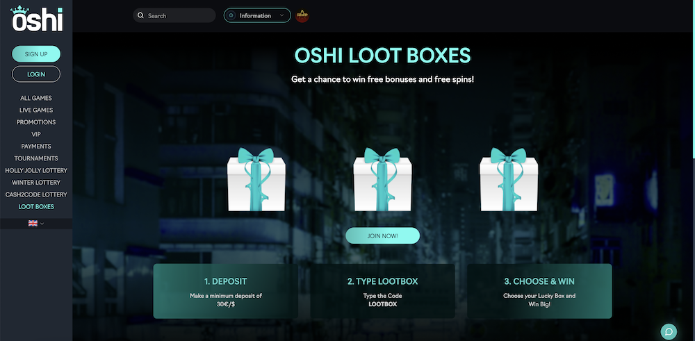 Oshi Loot Boxes